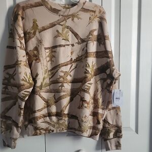 Pac Sun Camouflage Print Sweatshirt